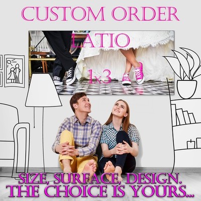 Leinwandbild, personalisiertes Poster. Wandbilder, Ihre Fotos gerahmt. 1x3 Pr...