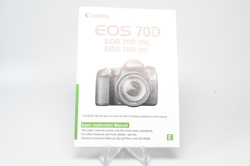 Canon EOS 70D Digitalkamera Bedienungsanleitung #G483 - Bild 2 von 6