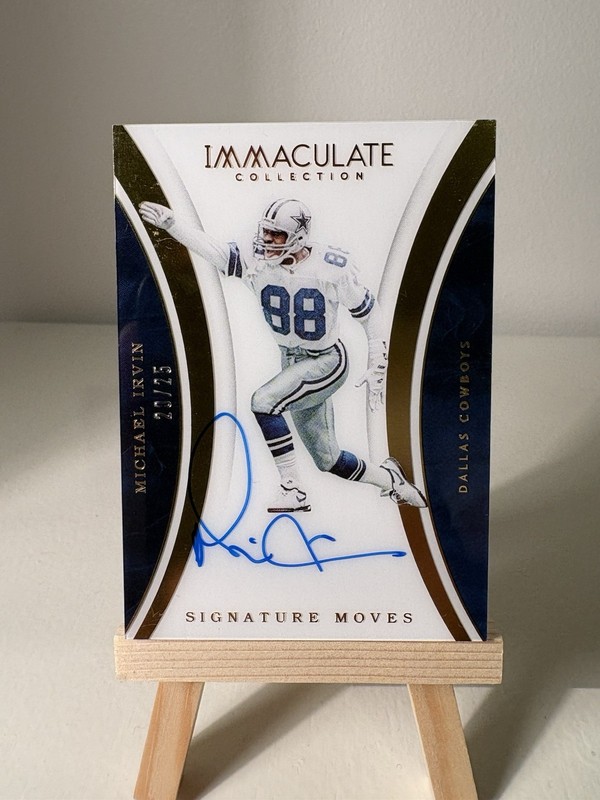2016 Panini Immaculate Collection Michael Irvin Signature Moves Auto /25