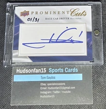 Mario Andretti 2009 Upper Deck Prominent Cuts #PC-MAR Cut Auto 1/31 F1 Driver