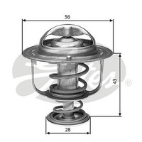 Gates TH31388G1 Thermostat, KüHlmittel FüR Mitsubishi, Nissan, Proton, Toyota