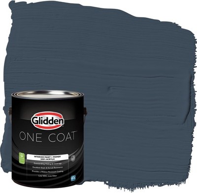 Glidden One Coat Interior Paint - Cavalry Semi-Gloss 1 gal