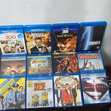 Mixed Lot Of 12x Blu-ray Film Bundle - Multiple Titles in Original Blu-ray Cases