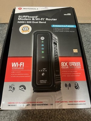 Motorola Surfboard Modem And Wi-Fi Dual Band Router New 