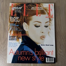 Elle Australia February 1996 Vintage Magazine Meghan Douglas Cover