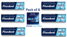 Fixodent Complete Strong Hold | Fresh Flavour | Adhesive Original Cream |6 X 40g