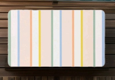 Room Essentials Rectangle Striped Runner Rug Indoor 1.8''x2.10'' (34''x20'') NEW