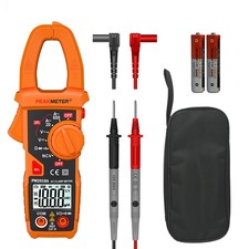 Digital Clamp Meter Auto-Ranging Multimeter Amp Voltage Tester Measure Orange
