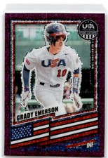 2026 Panini Stars & Stripes Prizm #155 Grady Emerson Disco Purple #/99