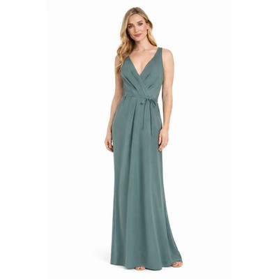 marchesa green dress Marchesa Illusion One-Shoulder Tulle Maxi Dress