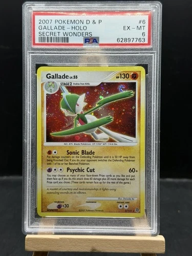 Gallade 6/132 Holo Lv.55 2007 Pokémon Diamond & Pearl Secret Wonders PSA 6 EX-MT