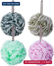 Loofah Bath Sponge Luffa Loofa Body Scrubber Soft Mesh Pouf Wash Puff Shower Puf