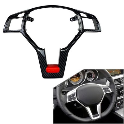 Steering Wheel Frame Trim Carbon For Mercedes A C E SLK CLA CLS GLA Class