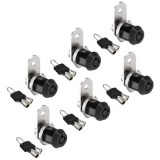 6 Pack 5/8 inch Cabinet Locks, Tubular Cam, Keyed Alike, Zinc Alloy, RV, Drawer