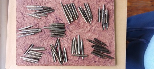 ITLOT VTG MASSAG 100 Pcs NIBS 520/9 Original BOX CZECHOSLOVAKIA CALLIGRAPHY - Imagen 9 de 13