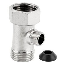 Bidet T Adapter,toilet faucet splitter 3 Way 7/8inch 3/8inch 7/8inch Plumbing