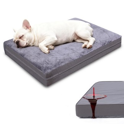 WAYIMPRESS Waterproof Dog Bed for Crate - Outdoor Crate Pad for Small Medium Dog