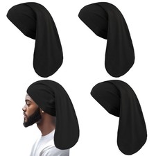 4 Pcs Dreadlock Stocking Caps for Men Spandex Dreadlock Cap Overnight Sleep C...