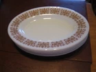 Pyrex Vintage Serving Plates Oval Copper Filigree [4]