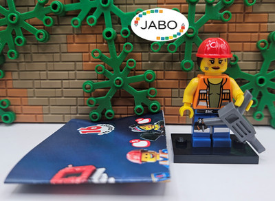 (S3 / 7 / 9) Lego Minifigures tlm009 coltlm-9 Gail Construction Worker Series 16