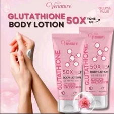 2 Pack Venature Glutathione 50X Tone Up Lotion SPF 50+ PA+ 150ml Hydrating Care
