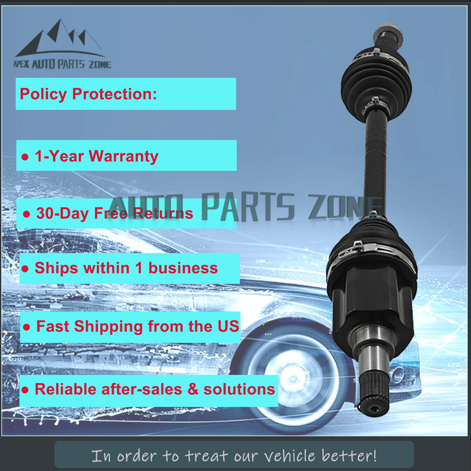 Front Right CV Axle Shaft For Maserati Levante 3.0L 2979CC 2017-2022 670035142