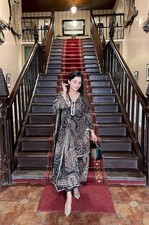 Women s Paisley Print Kurta Set with Dupatta Ethnic for Bollywood Festive Wear