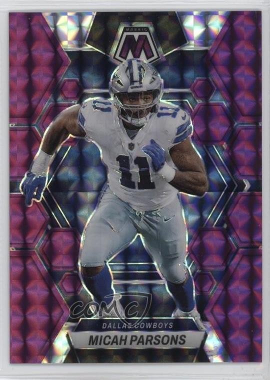 2023 Panini Mosaic Purple Mosaic Prizm 40/49 Micah Parsons #58 03rx