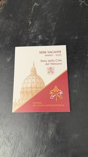 Vatican Vaticano Sede Vacante 2025 2 euro € Vatikan