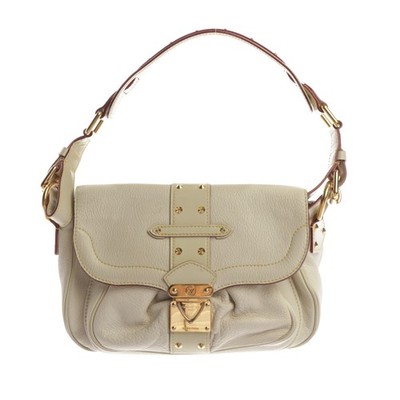 Louis Vuitton Suhali Le Confident Schultertasche Weiß