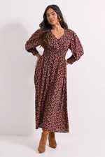Dorothy Perkins Orange Midi Dress Womens Daywear Dresses