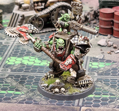 'GROG DA WHOPPA' Ork Warboss in Mega Armour Warhammer 40K Pro Painted
