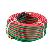 50ft T Grade Oxygen Acetylene Welding Hose, 1/4" 300PSI, Red/Green, Free Ship