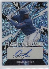 2021 Leaf Flash of Brilliance Platinum Blue 7/50 Orelvis Martinez Auto 1dm7