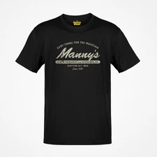 Mannys Music 1935 Retail Store Distressed Print T-shirt