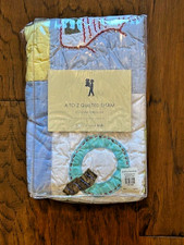Pottery Barn Kids A to Z Quilted Sham Standard size Hand quilted