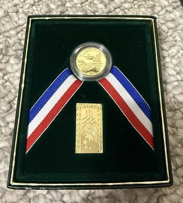 1995 W US Olympic Atlanta Centennial $5 Five Dollar Gold Proof Coin Box COA Pin