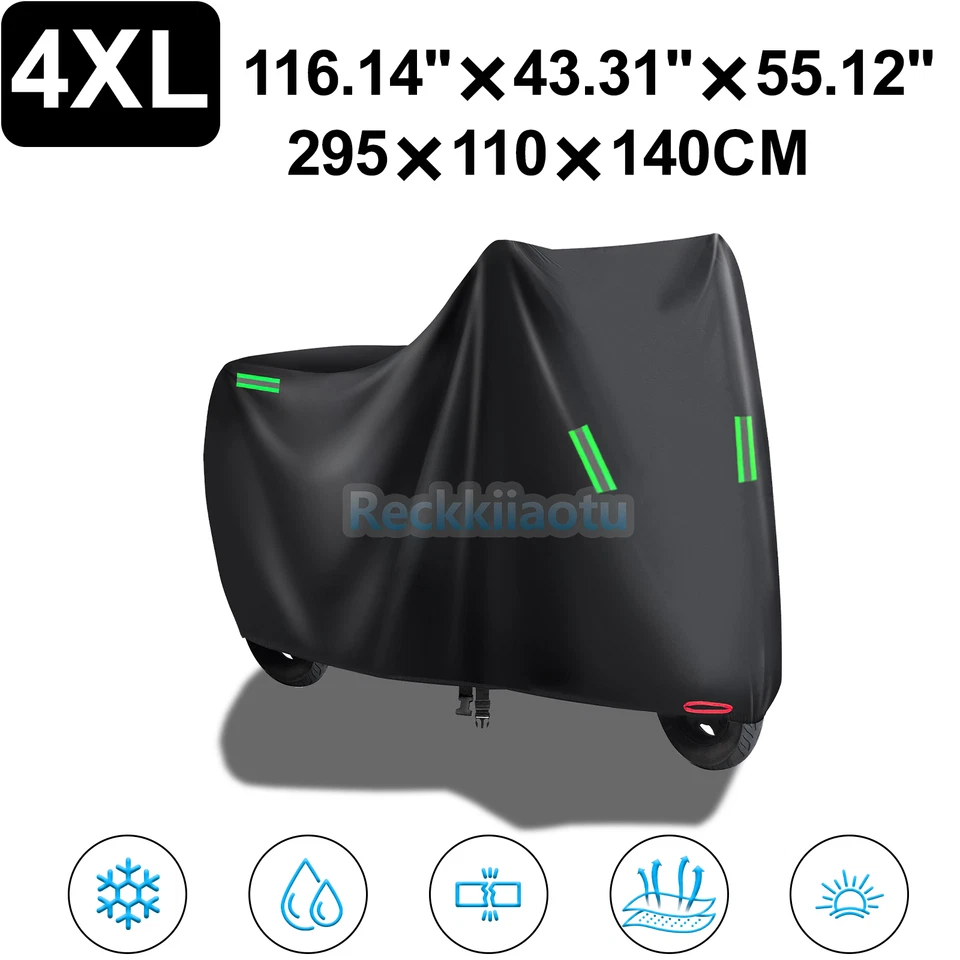 Cubierta impermeable 4XL para moto Honda Goldwing 1000/ 1100/ 1200/ 1500/ 1800 Foto 2 de 4