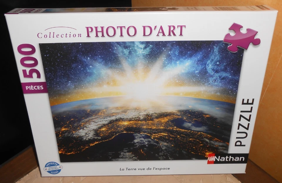 puzzle nathan 500 pièces LA TERRE VUE DE L ESPACE, neuf - Photo 1/1