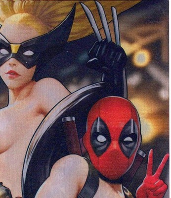 Duty Calls Girls 2 88 Deadpool Wolverine Cosplay METAL Virgin Variant NM+