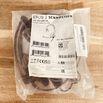 EPOS Sennheiser IMPACT SC 30 USB ML Mono Headset On Ear Black with Orange
