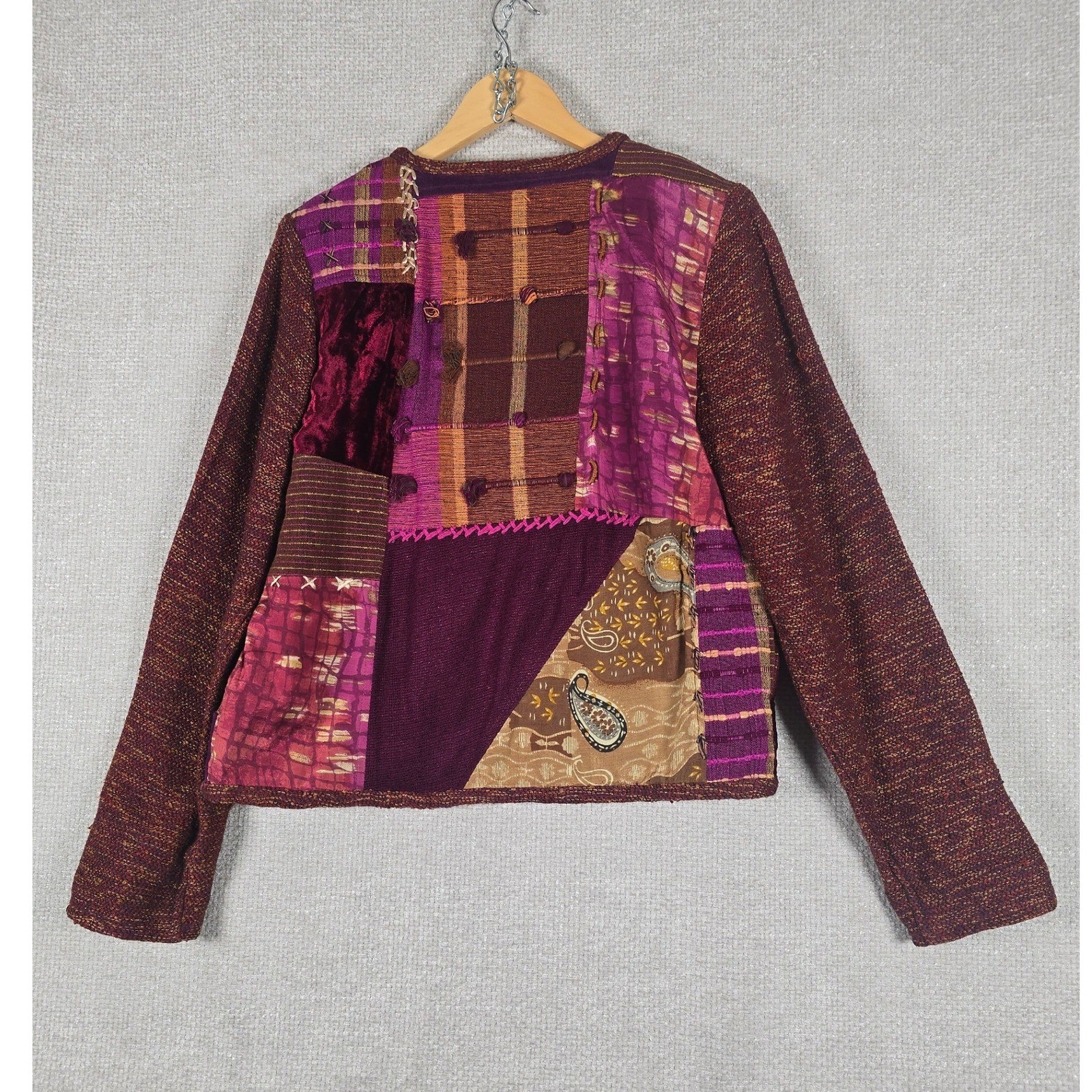 Sharon Anthony Crystal Patchwork Jacket Womens Me… - image 2