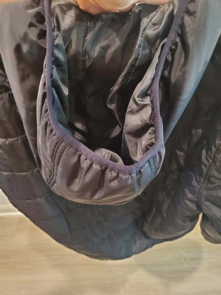 St Johns Bay Mens Medium 1/4 Zip Pullover Water Resistant Quilted Jacket Black  - Image 4 of 4