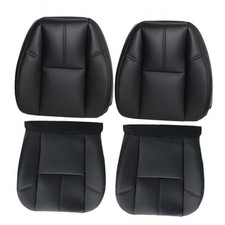 Black Driver and Passenger Side Bottom and Top Lean Back Replacement Seat