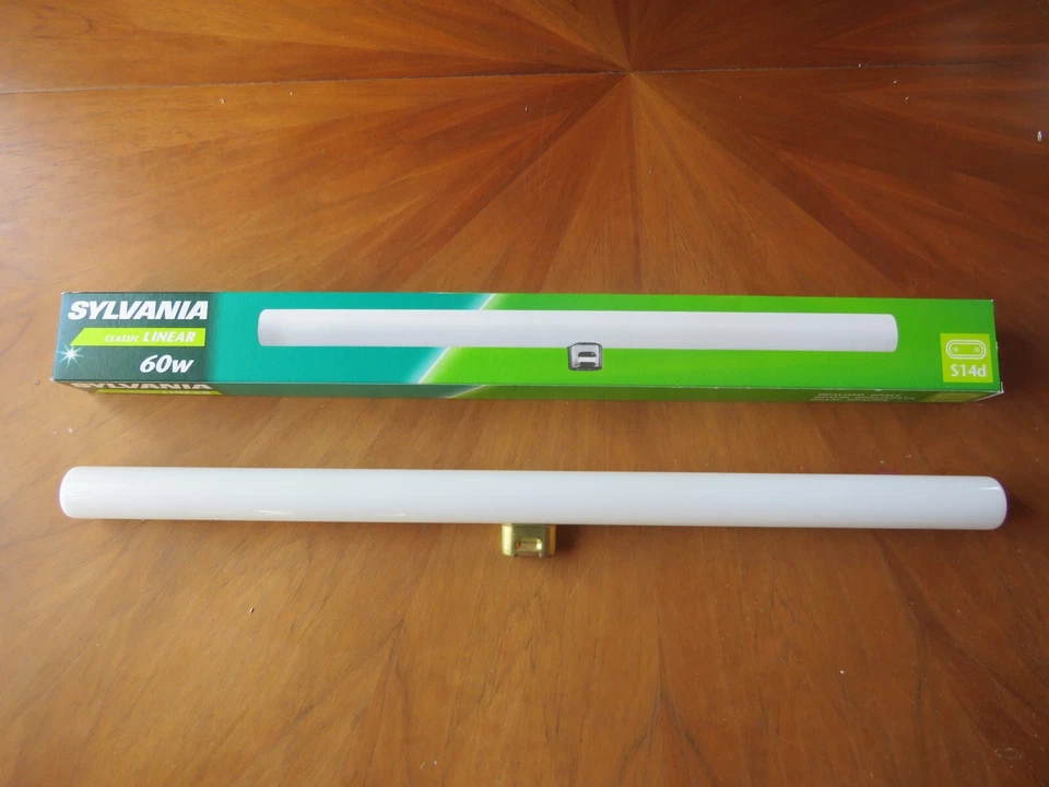 LÁMPARA DE LÍNEA SYLVANIA LINESTRA RALINA PHILINEA OPAL 60W S14d 1 BASE REGULABLE