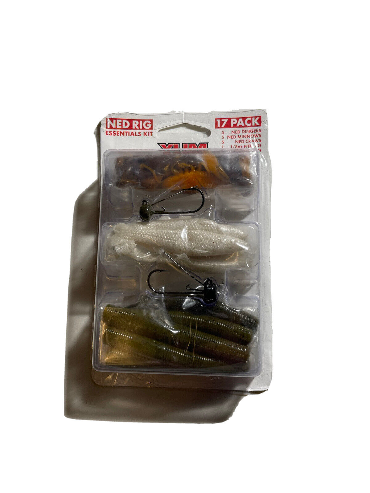 YUM Ned Rig Kit 3-17 Piece w/ YUM Ned Dingers, Ned Craws, Ned Minnow, &  Jigheads