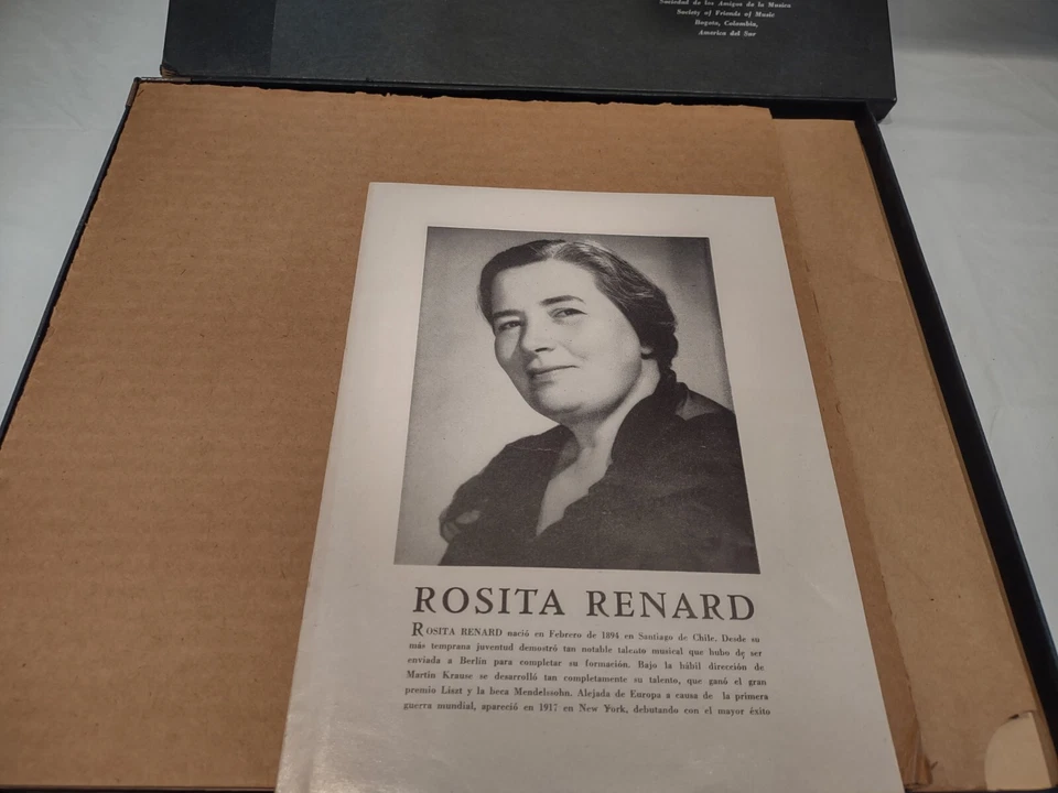 Розита Ренард РЕДКАЯ In Memoriam Live at Carnegie Hall VG+ - EX 2 пластинки моно бокс-сет - Изображение 3 из 4