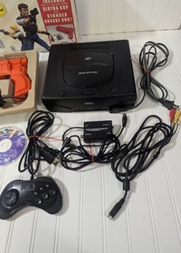 SEGA Saturn Console, Tested/Works, Virtual Cop With Stunner Controller, Extras