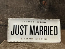 Rosanna Just Married White Tray Trinket Jewelry Tray