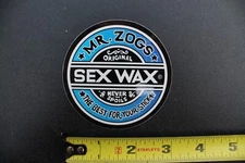 Mr Zog's Sex Wax Surfboard 80's Blue Original Rare V35 Vintage Surfing STICKER